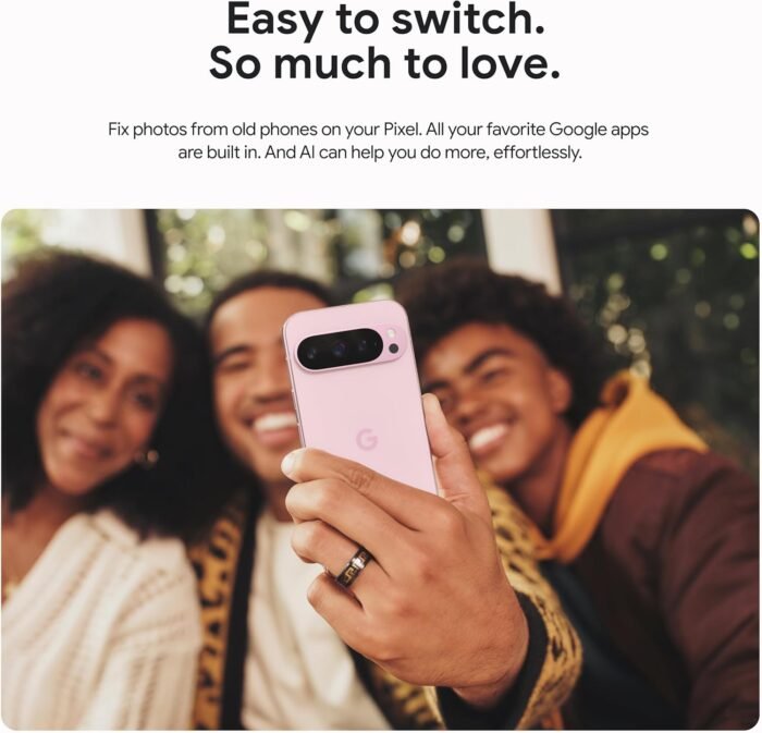Google Pixel 9 Pro - Unlocked Android Smartphone with Gemini, Triple Rear Camera System, 24-Hour Battery, and 6.3" Super Actua Display - Obsidian - 128 GB - Image 9
