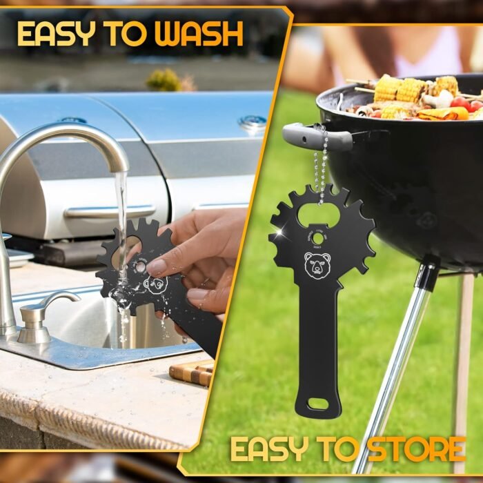 Grilling Gifts for Men Stocking Stuffers BBQ Grill Scraper: Women Gifts for Christmas Grill Accessories Cleaner Scraper Cool Stuff Gadgets for Teens Adults Husband Dad Birthday Gifts Kitchen Gadgets - Image 7
