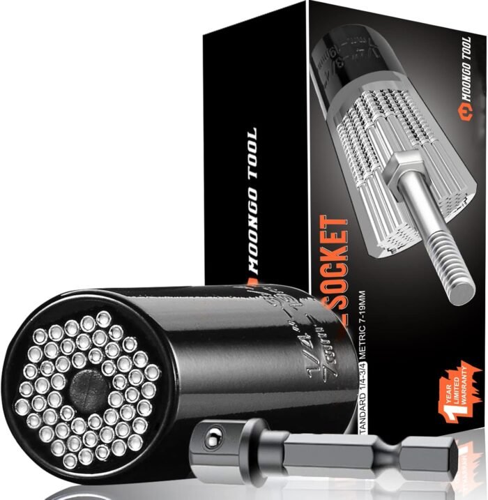 Stocking Stuffers for Men, Super Universal Socket Tools Gifts for Men- Mens Christmas Gifts, Cool Stuff Gadgets for Men Birthday Gifts for Dad Women Husband, Socket Set with Power Drill Adapter