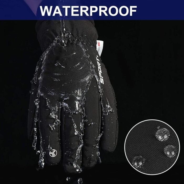 Winter Gloves Touchscreen Gloves Cold Weather Windproof Gloves Warm Thermal Gloves for Running Cycling Outdoor Activities for Men and Women - Image 4