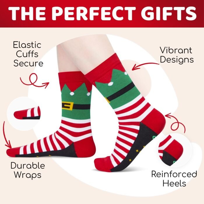 HAPPYPOP Christmas Gifts For Her Women - Christmas Gifts For Mom Grandma Aunt Wife Sister, Mother Christmas Gifts Socks - Image 3
