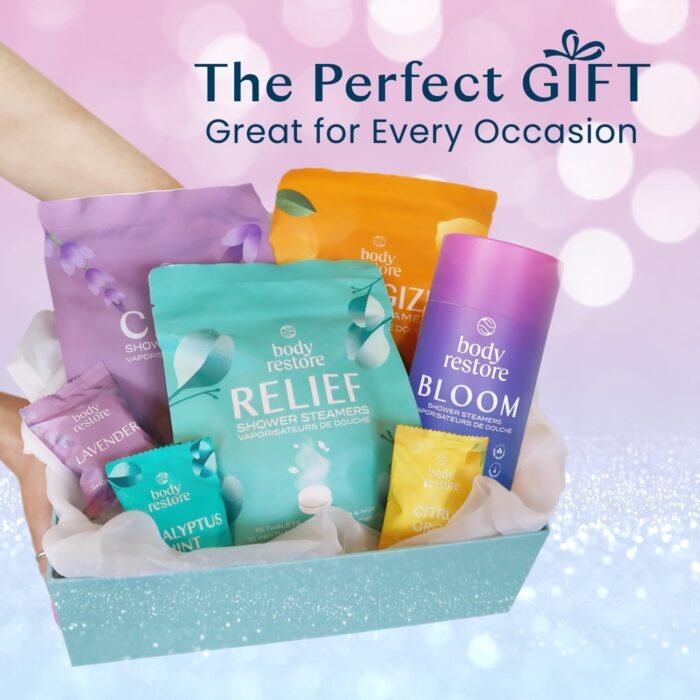 Body Restore Shower Steamers Aromatherapy 6 Pack - Christmas Gifts for Women, Stocking Stuffers, Birthday Gifts for Mom, White Elephant Gift, Travel Essentials, Bath Bombs - Bloom - Image 7