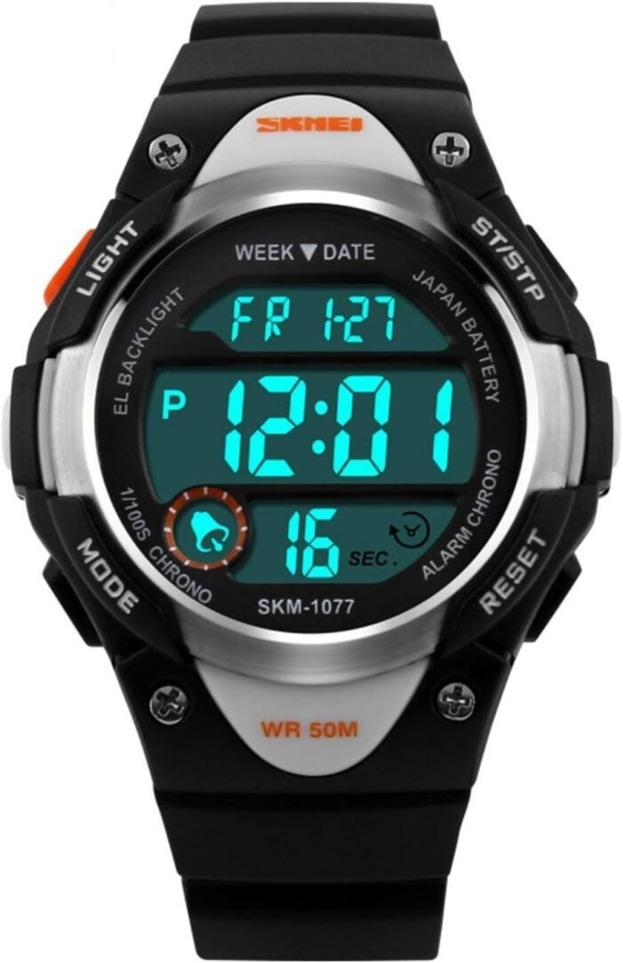 cofuo Boys Girls Sport Digital Watch, Kids Outdoor Waterproof Electronic Watches with LED Alarm Stopwatch