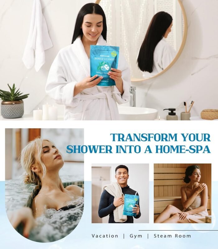 Shower Steamers Aromatherapy 16 Pack- Christmas Stocking Stuffers, Birthday Gifts for Women, Eucalyptus Shower Tablets with Essential Oils, Self Care Gift for women, mom, men, Stress Relief & Home SPA - Image 7