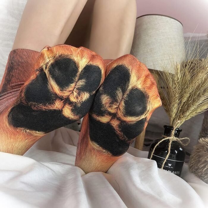 FilmHOO White Elephant Gifts for Adults Funny Animal Paw Socks Gag Gifts Christmas Stocking Stuffers for Men Women Him Teens - Image 5