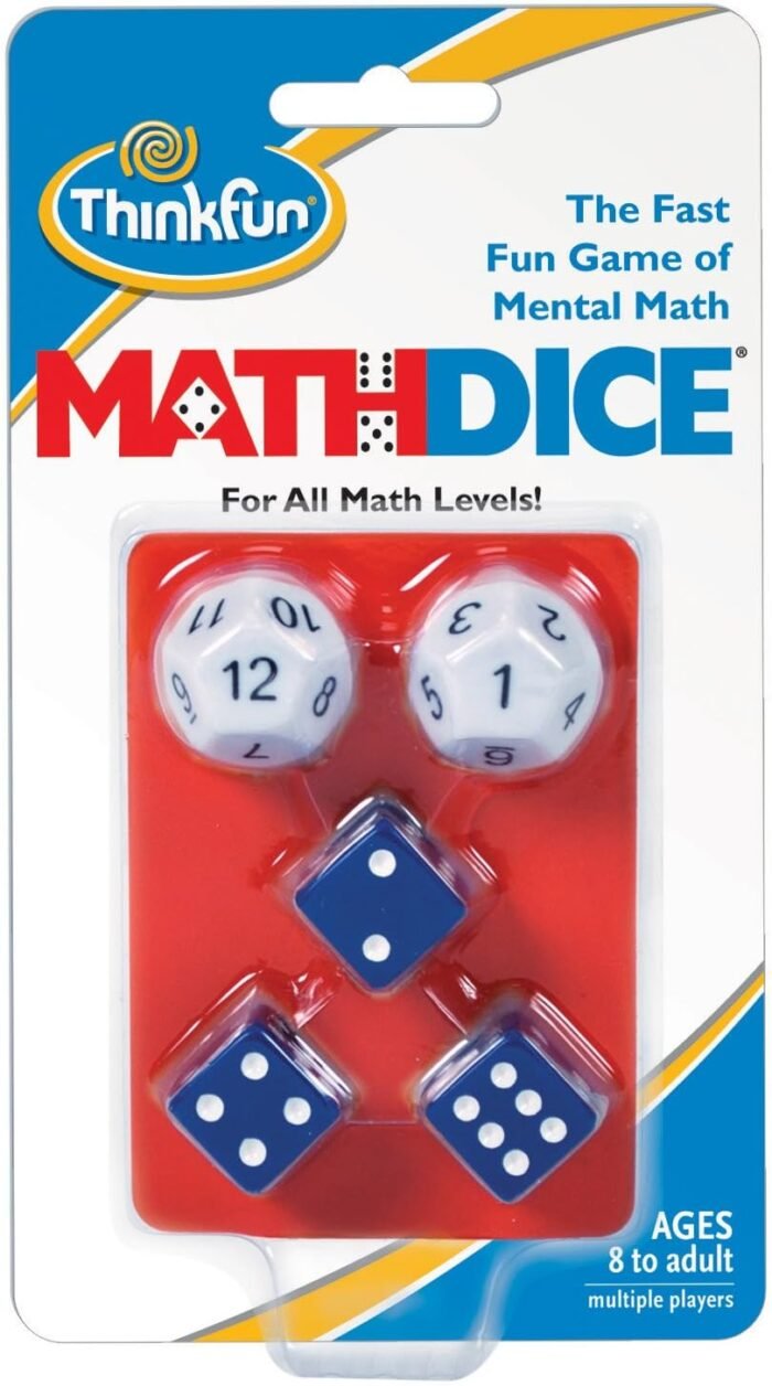 ThinkFun Math Dice - Engaging Mental Math Skill Game | Great for Kids Age 8 and Up | Fun Educational Activity | Compact and Travel-Friendly - Image 2
