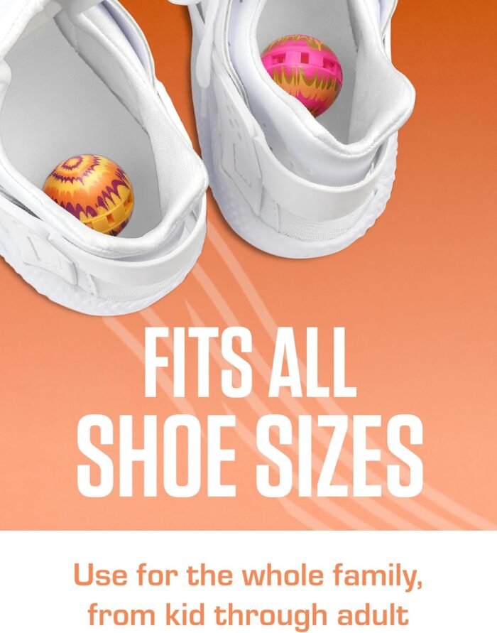 Sneaker Balls Matrix Sof Sole Shoe Eliminator & Remover, 3PK-Fresh, Clean Scent Blocks Odors-Twist-to-Activate, Colorful Designs, 6 Pack - Image 7