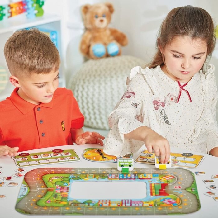 Orchard Toys Moose Games Bus Stop Game. A Fun Introduction to Addition and Subtraction. Pick up and Drop Off Passengers on Your Bus. for Ages 4-8 and for 2-4 Players - Image 3