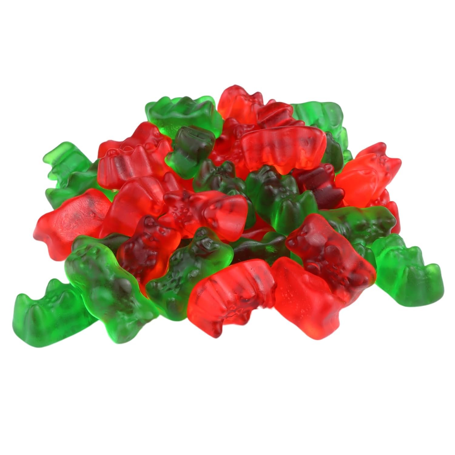 Needzo 2024 Gummy Bears, Fruit Flavored Red White and Green Chewy Candies, Christmas Themed Gummies Stocking Stuffers for Men, Women, and Teens, 4 Ounces Each - (4 Pack) - Image 2