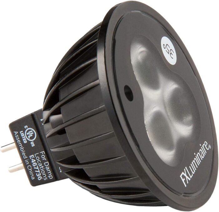 MR16LED35WFL MR16 Warm 2700K; 35° Flood; 5W = 35 Watt Incandescent Equivalent; Cree LED's; MR16-LED-35-W-FL FXLuminaire Lamp Bulb Hunter