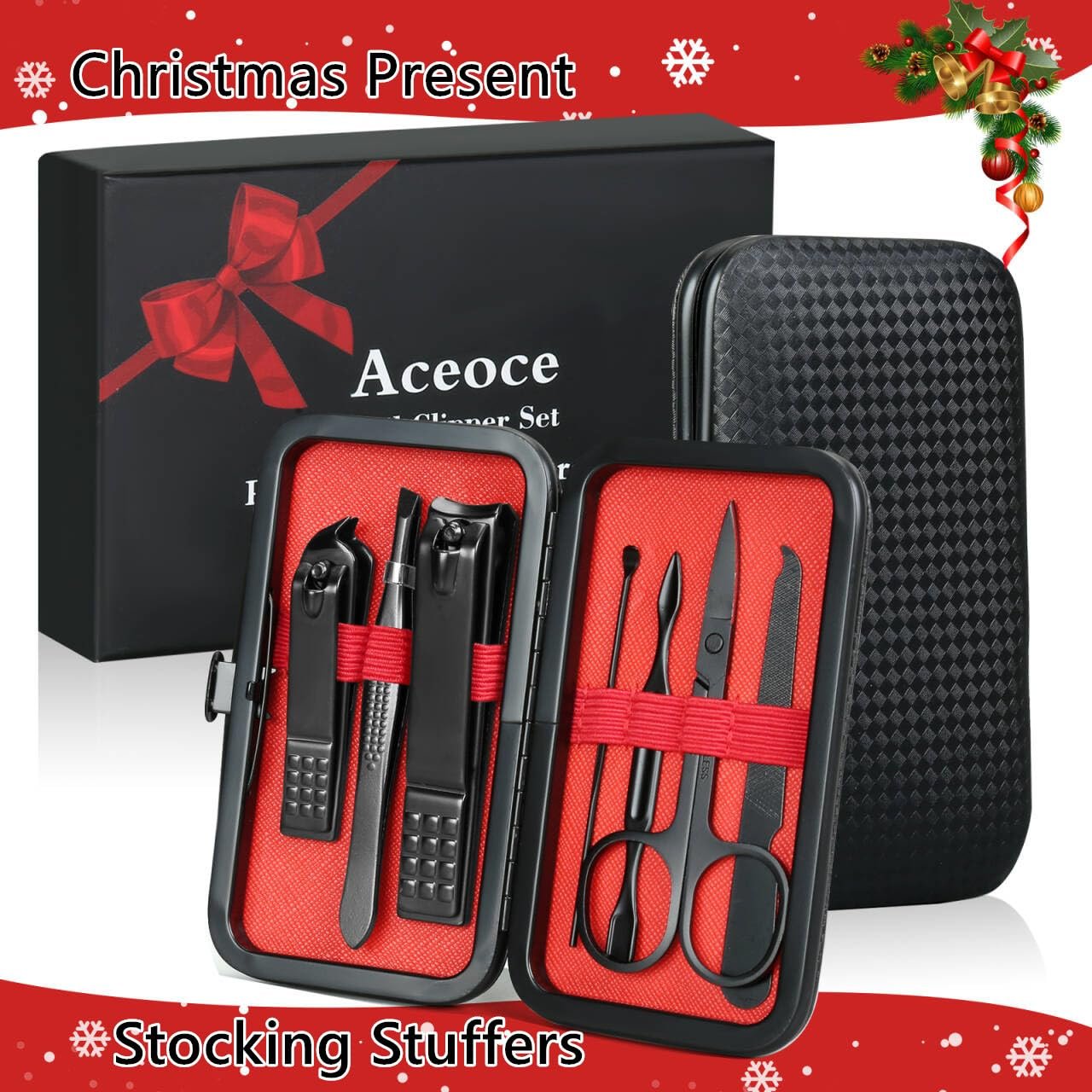 Manicure Set Personal Care Nail Clipper Kit Manicure Professional Manicure Pedicure Set Mens Accessories Personal Care Set Nail Grooming Kit Present for Men Husband Boyfriend Parent - Image 2