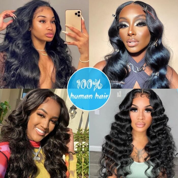 Cirvty 12A Human Hair Bundles Brazilian Body Wave Hair Bundles 14 16 18 Inch 100% Unprocessed Virgin Weave 3 Bundles Human Hair Body Wave Human Hair Bundles Deals Natural Black - Image 7