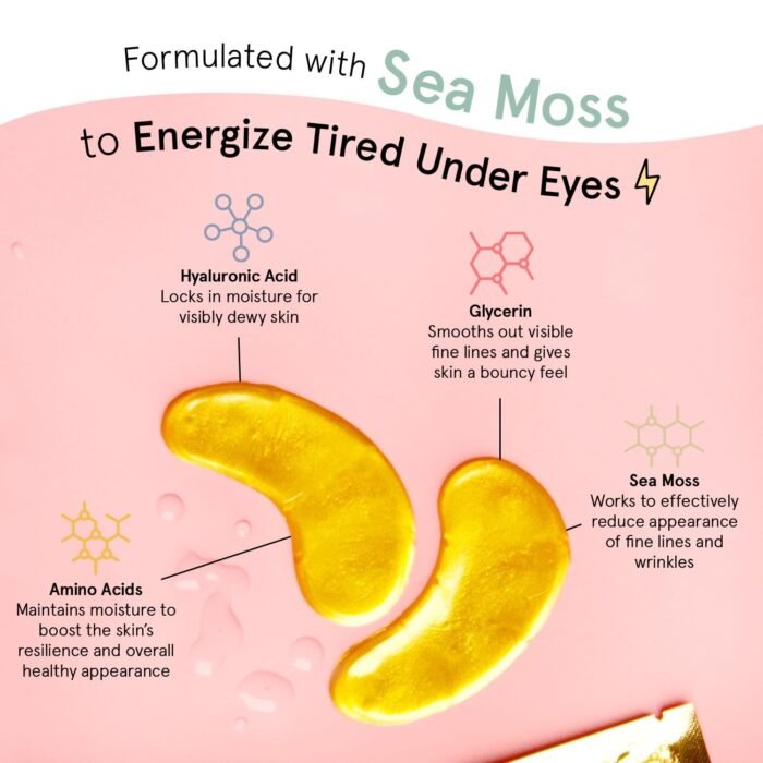 grace & stella Under Eye Mask - Christmas Gifts for Women, Christmas Gifts for Mom - Reduce Dark Circles, Puffy Eyes, Undereye Bags, Wrinkles - Gel Under Eye Patches - Vegan (24 Pairs, Gold) - Image 4