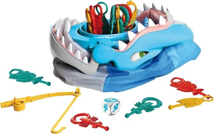 Shark Bite -- Roll the Die and Fish for Colorful Sea Creatures Before the Shark Bites Game! by Pressman Blue Sky, 5" - Image 3