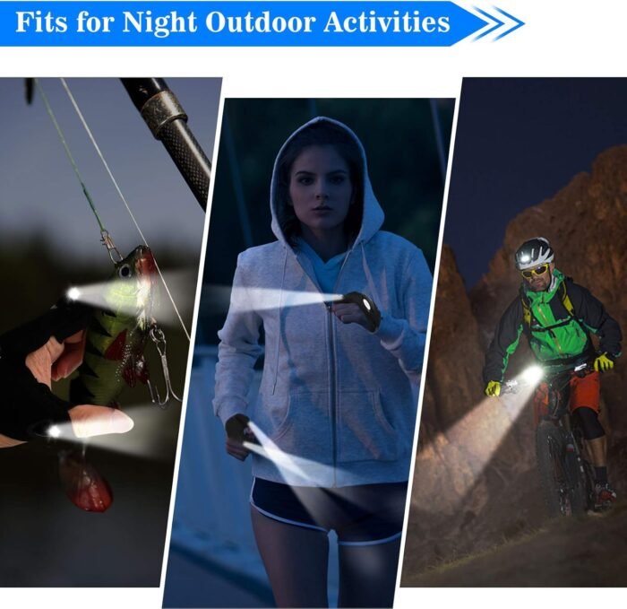 LED Flashlight Gloves, Stocking Stuffers Gifts for Men Dad Him, Christmas White Elephant Gifts for Adults Men Boyfriend Cool Gadget Waterproof Light for Camping Fishing Repairing - Image 6