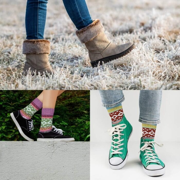 FYC Women Socks Winter - Gifts for Women - Warm Thick Soft Wool Socks Christmas Gifts Socks Cozy Crew Socks - Image 5