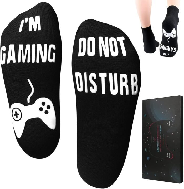 Do Not Disturb I'm Gaming Socks,Christmas Men Gifts For Men,Gamer Socks Gift For Teenage Boys,Gifts For Son,Men,Dad,Husband
