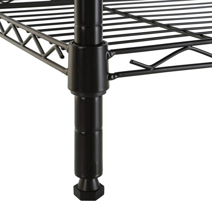 Amazon Basics 5-Shelf Multipurpose Adjustable Sturdy Steel Storage Shelving Unit, Easy Assembly, 13.4" D x 23.2"W x 60"H, Black - Image 6