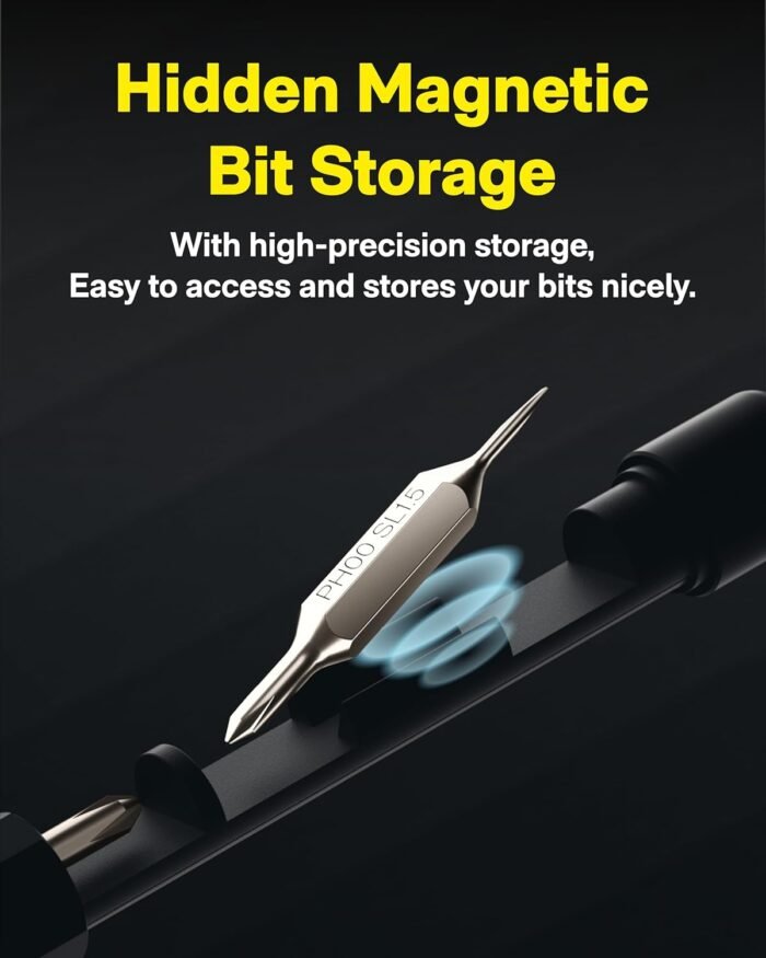 HOTO 5 in 1 Multitool Pocket Screwdriver, Gifts Gadgets for Men, Magnetic Precision Screwdriver Set, EDC Small Screwdriver Set for Eyeglasses & Electronics (SILVER) - Image 3