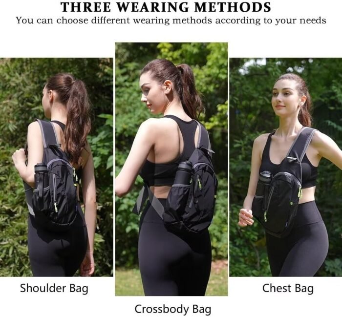 TITECOUGO Small Sling Bag, Lightweight Crossbody Backpack for Men Women, Shoulder Bag for Sports and Outdoor - Image 6