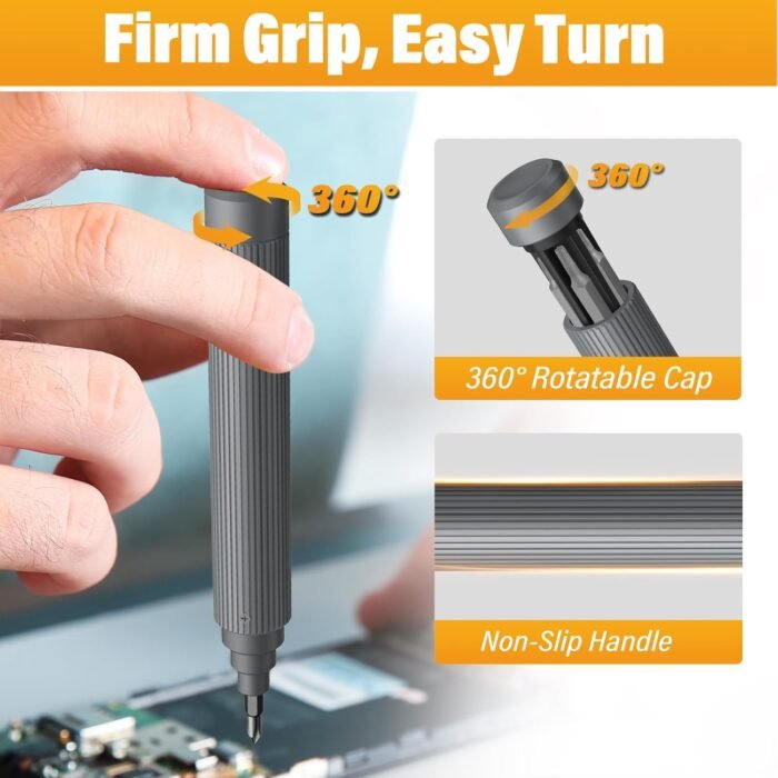Stocking Stuffers for Adults Men Mini Magnetic 22-In-1 Edc Repair Tool Kit Christmas Gift for Electronics, Glasses, Watch and Phone Cool Gadget for Him Dad Husband (Space gray) - Image 5