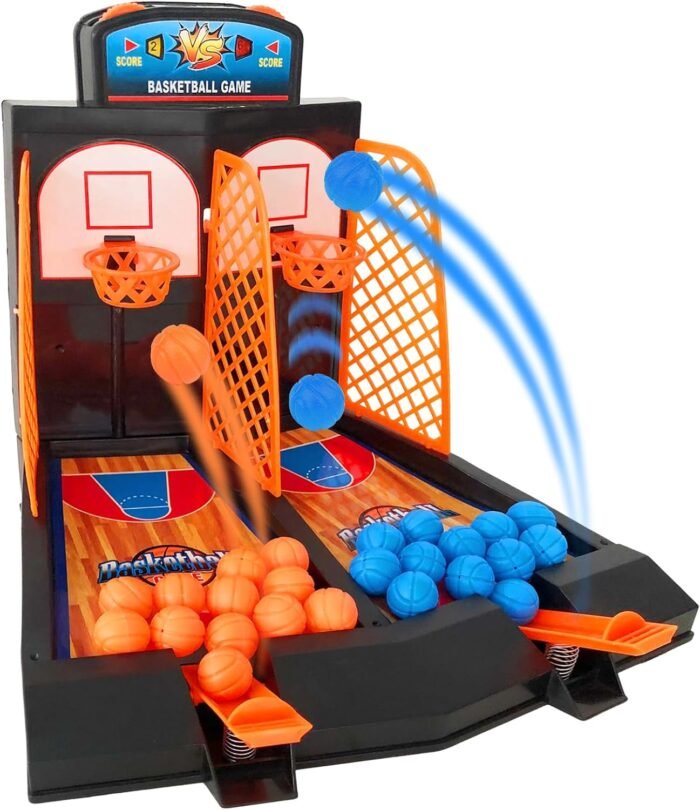 OJYUDD Mini Basketball Game,Tabletop Basketball Game Set,Arcade Basketball Desktop Toys,Basketball Shooting Game,Sports Gifts for Kids