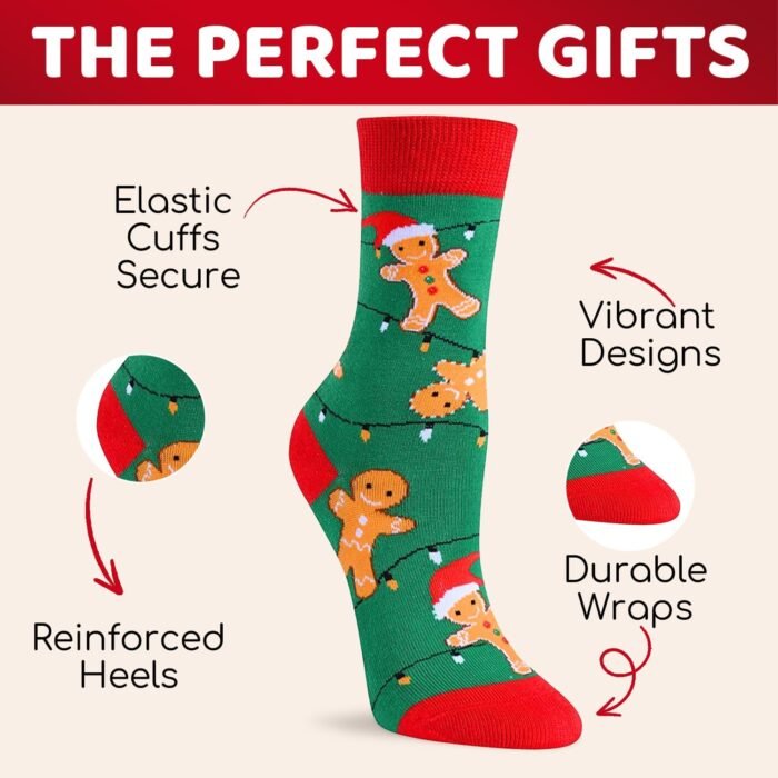 HAPPYPOP Christmas Gifts Stocking Socks for Teens - Secret Santa Socks, Xmas Stocking Stuffers for Kids - Image 3