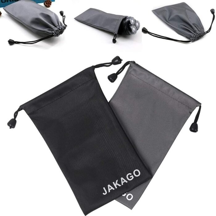 JAKAGO 2 Pack Cell Phone Storage Bag Soft Microfiber Glasses Sleeve Pouch Waterproof Sunglasses Bag Electronic Gadgets Case Cover With Drawstring Closure - Image 3
