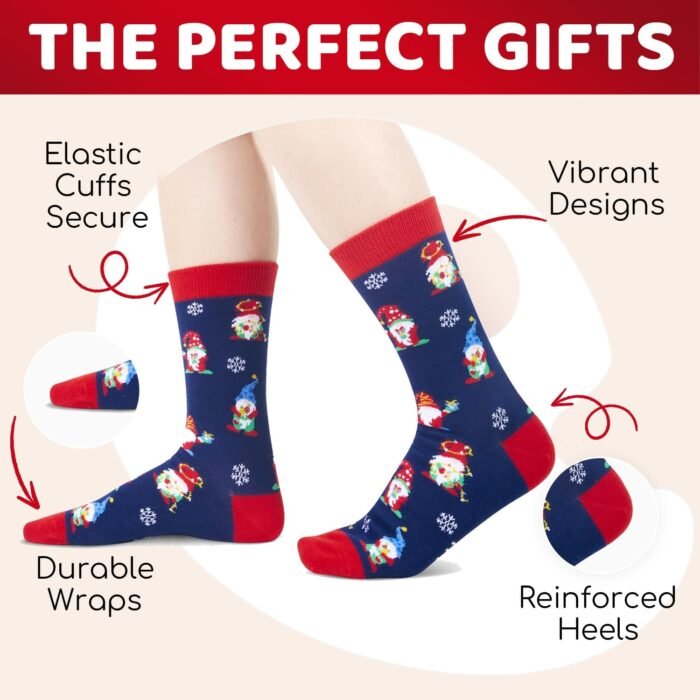 Zmart Christmas Gifts Stocking Socks for Men Women - Secret Santa Socks Gonme Gifts for Teens, Xmas Stocking Stuffers for Dad Mom - Image 2