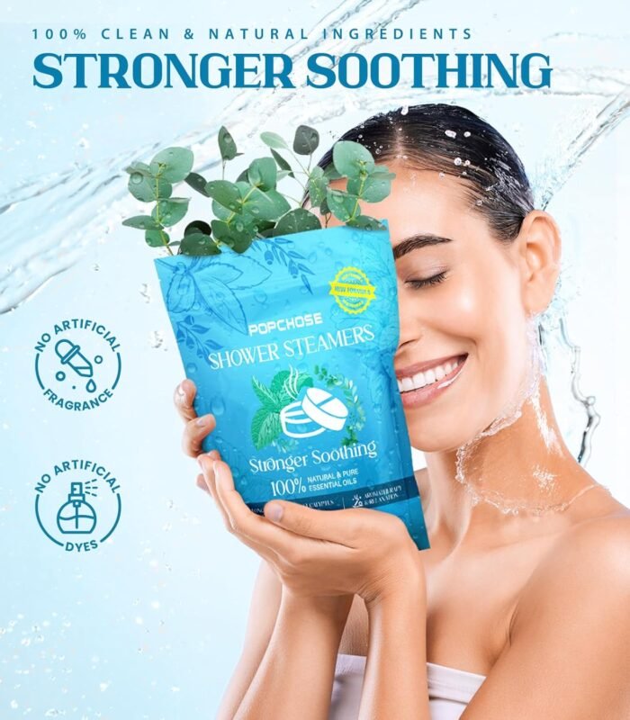 Shower Steamers Aromatherapy 16 Pack- Christmas Stocking Stuffers, Birthday Gifts for Women, Eucalyptus Shower Tablets with Essential Oils, Self Care Gift for women, mom, men, Stress Relief & Home SPA - Image 2