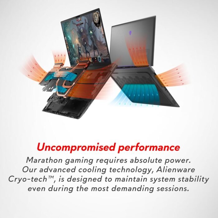 Alienware M18 R2 Gaming Laptop - 18 QHD+ 165Hz 3ms Display, Intel Core i9-14900HX, 32GB DDR5 RAM, 1TB SSD, NVIDIA GeForce RTX 4080 12 GB GDDR6, Windows 11 Home, Onsite Service - Dark Metallic Moon - Image 11