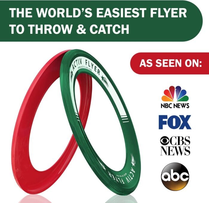 Activ Life Kid’s Flying Rings [2 Pack] They Fly Straight & Don’t Hurt! 80% Lighter Than Standard Frisbees - Replace Screen Time with Healthy Family Fun - Get Outside & Play! Proudly Made in The USA - Image 2