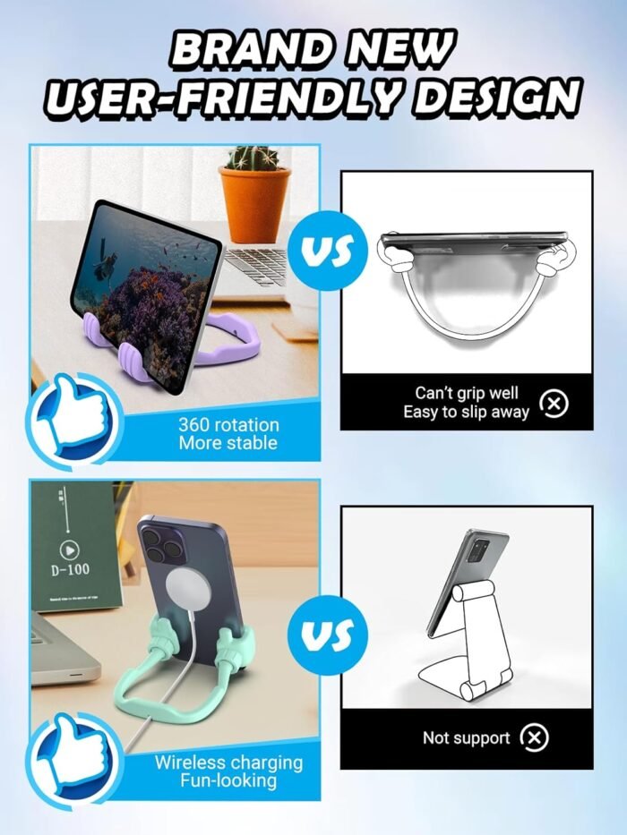 Stocking Stuffers for Teens Girls Adults Women Gifts for Christmas Cell Phone Stand: Adjustable Lazy Thumbs Up Phone Holder for Teenagers Boys Kids - Image 7