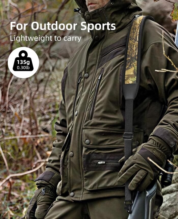 EZshoot Two Point Sling with Swivels, Comfortable Neoprene Padded, Length Adjustable Shoulder Strap for Outdoors - Image 7