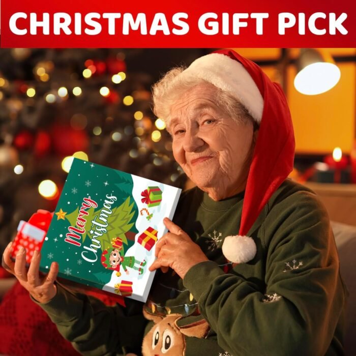 HAPPYPOP Christmas Gifts For Her Women - Christmas Gifts For Sister Aunt Wife Mom Grandma, Mother Grandmother Christmas Socks - Image 2