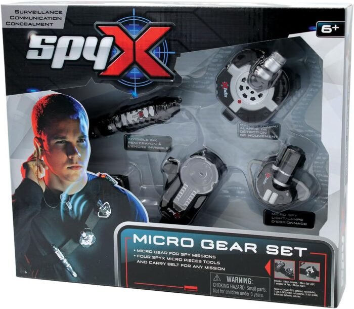 SpyX / Micro Gear Set - 4 Real Spy Toys Kit + Adjustable Belt for Spy Kids Role Play. Junior Secret Agent / Detective / Ninja Toy Gadgets Set for Boys & Girls - Image 7
