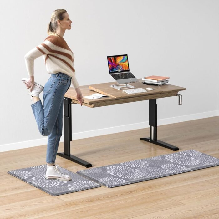 LuxStep Kitchen Mats for Floor,Cushioned Rug Anti-Fatigue Mats for Kitchen Decor Accessories,Waterproof Non-Slip Mats and Rugs Set for Office,Floor,Laundry 17.3"×30"+17.3"×47",Grey - Image 7