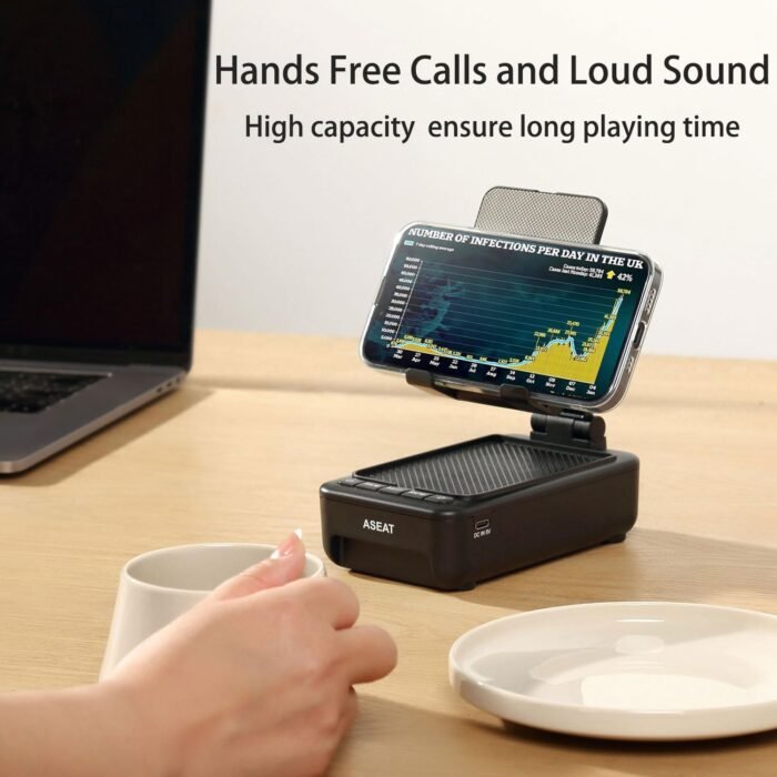 Gifts for Men Him, Cell Phone Stand with Bluetooth Speaker&Led Color Changing Light, Unique Gifts for Women Dad Her Husband, Birthday Gifts for Men - Image 8
