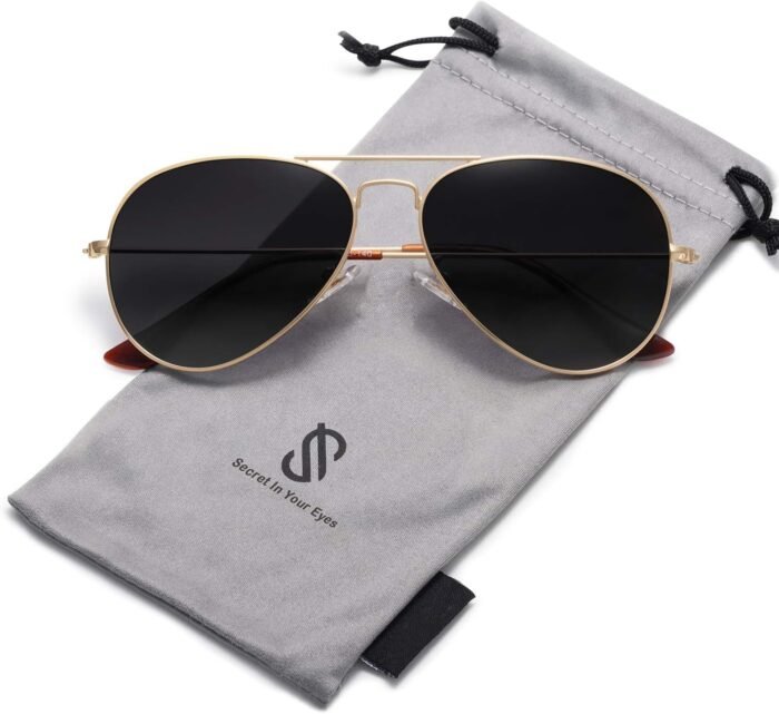 SOJOS Classic Aviator Polarized Sunglasses for Men Women Vintage Retro Style - Image 2