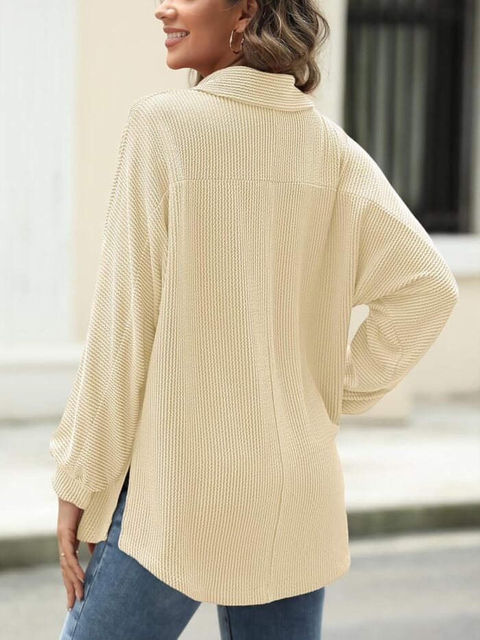 AUTOMET Womens Oversized Sweatshirts Fashion Pullovers Long Sleeve Shirts Tops Button Down Shackets Jackets Fall Outfits 2024 - Image 5