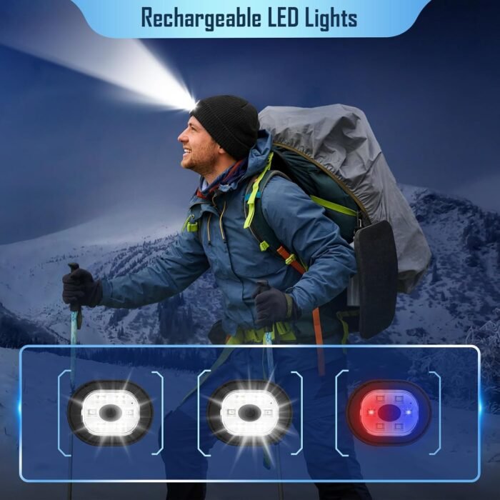 Stocking Stuffers for Adults Men Him, Led Beanie Hats for Men, Gifts for Men Dad Him, White Elephant Gifts for Adults, Mens Gifts for Christmas, Who Want Nothing, Cool Gadgets Stuff Tools for Men - Image 4
