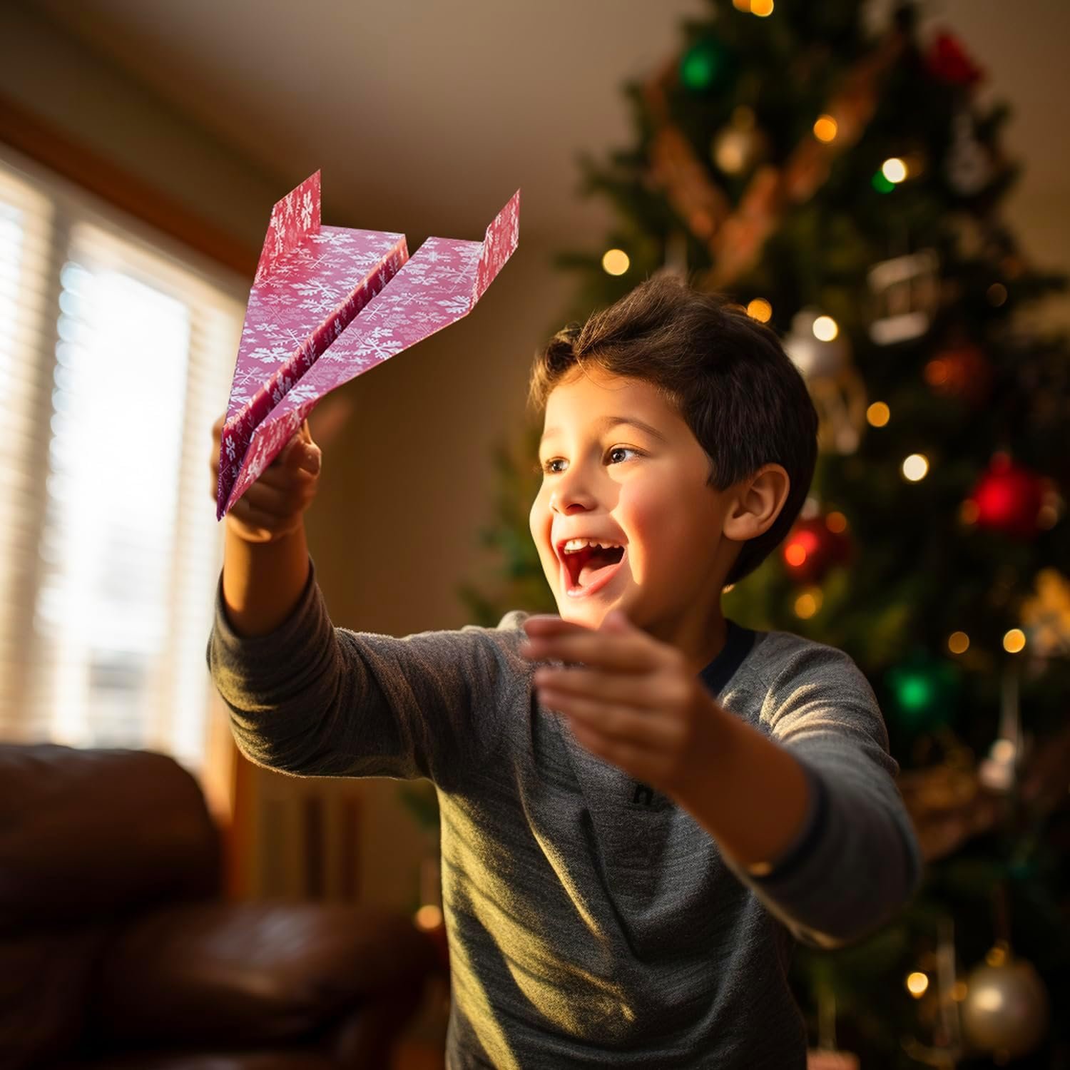 Paper Airplane Kit, Christmas Stocking Stuffers for Kids, Toys for Ages 8-13 Instruction Book, 60 Holiday Sheets, Christmas Gift Box, Stocking Stuffers Ideas for Boys 8-12 Christmas Crafts 2024 - Image 6