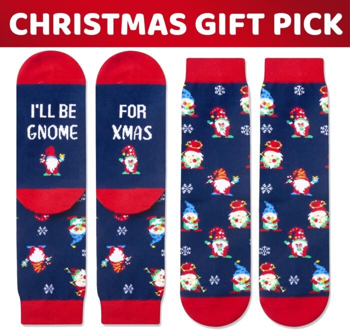 Zmart Christmas Gifts Stocking Socks for Men Women - Secret Santa Socks Gonme Gifts for Teens, Xmas Stocking Stuffers for Dad Mom - Image 3