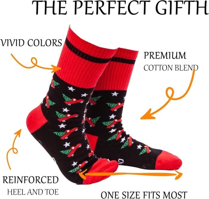 Christmas Socks Gifts for Men Women Teens,Christmas Stocking Stuffers for Men Him Adults Teens,Mens Gifts - Image 4