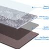 LuxStep Kitchen Mats for Floor,Cushioned Rug Anti-Fatigue Mats for Kitchen Decor Accessories,Waterproof Non-Slip Mats and Rugs Set for Office,Floor,Laundry 17.3"×30"+17.3"×47",Grey - Image 3