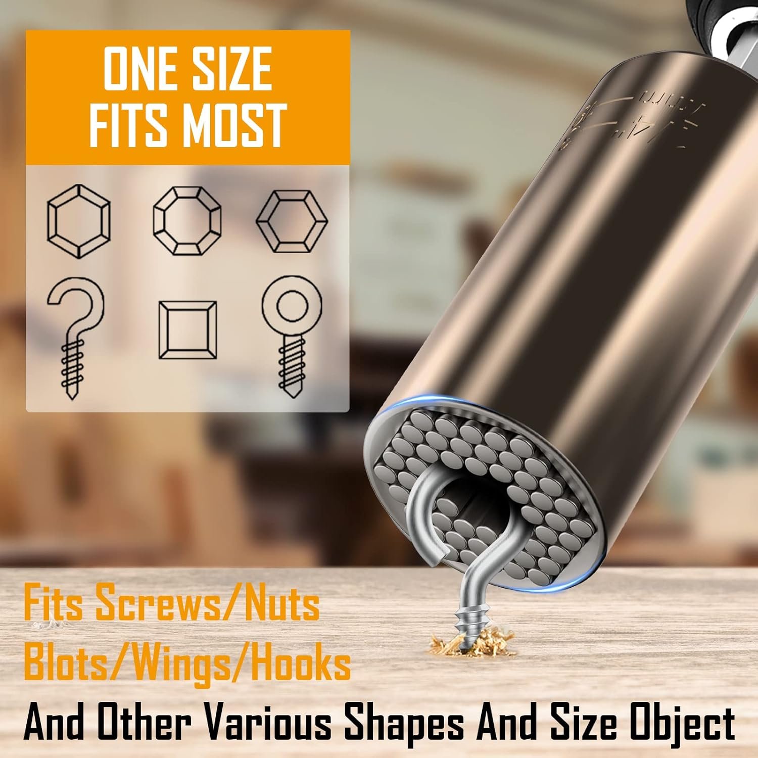 Lenski Stocking Stuffers for Adults Men, Super Universal Socket Gifts for Men, Christmas Gifts for Men, Mens Gifts for Dad Him Grandpa, Dad Gifts for Men Who Have Everything Cool Stuff Gadgets for Men - Image 5