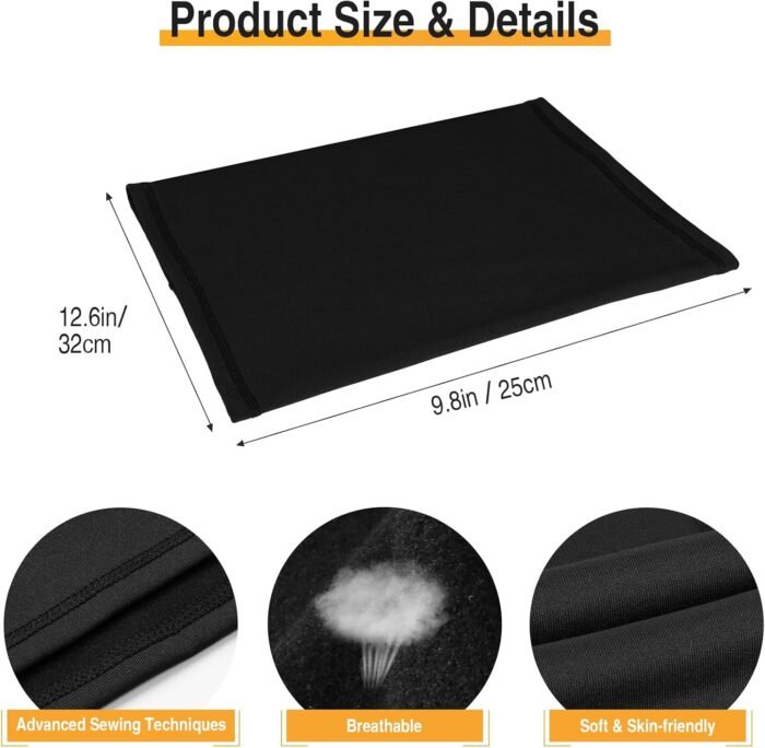 2 Pack Winter Neck Gaiter Warmer for Men&Women,Windproof Face Cover Fleece Face Mask Scarf for Cold Weather Sport - Image 4