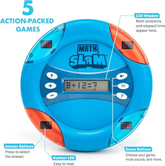 Educational Insights Math Slam Digital Math Game, Handheld Electronic Math Game For Kids, Ages 5+ - Image 2