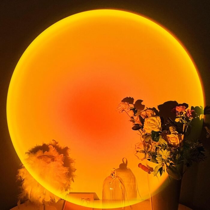 Sunset Lamp Projector, 180 Degree Rotation Sunset Projection Light Led Night Light Floor Lamp with USB Port,Sunset Lamps for Photography Party Bedroom Decor,Christmas Gifts for Women - Image 2