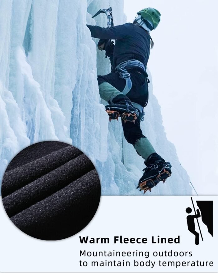 BenBoy Women's Outdoor Waterproof Windproof Fleece Slim Cargo Snow Ski Hiking Pants - Image 3